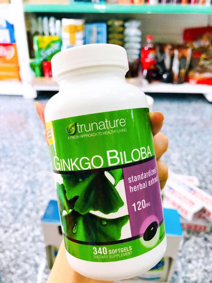 Viên Uống Bổ Não Ginkgo Biloba 120mg Trunature Của Mỹ