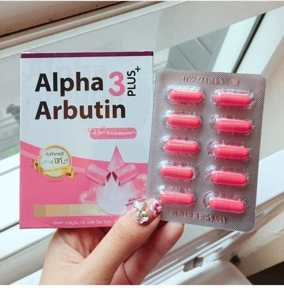 Viên bột Kích Trắng Alpha Arbutin 3 Plus đêm