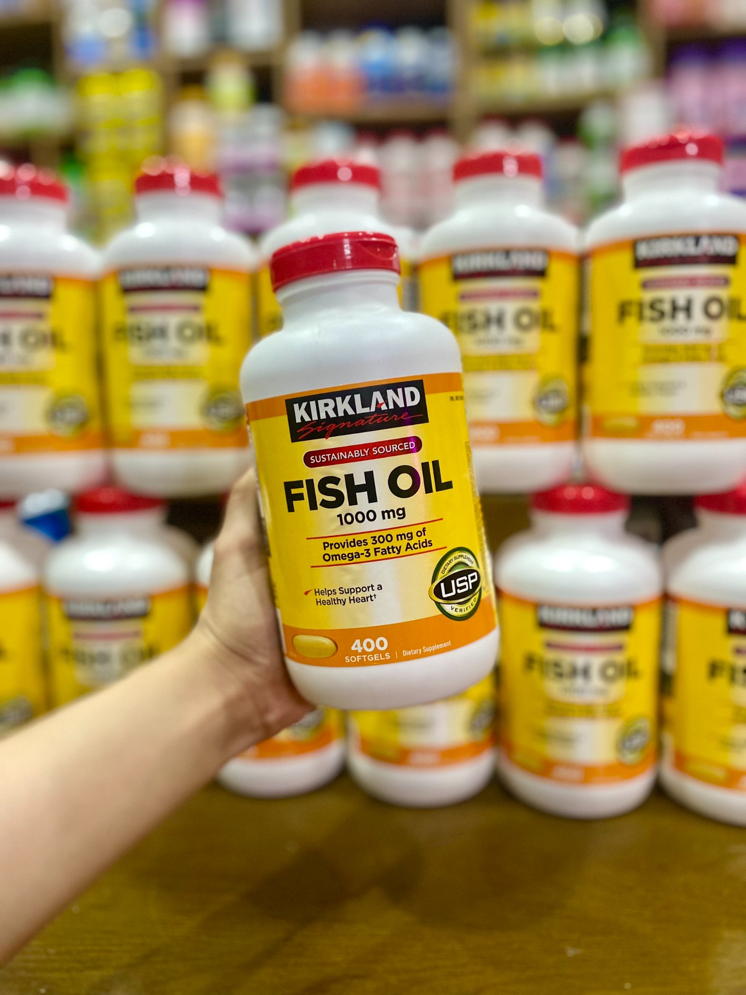 Viên Uống Dầu Cá Omega-3 Kirkland Signature Của Mỹ