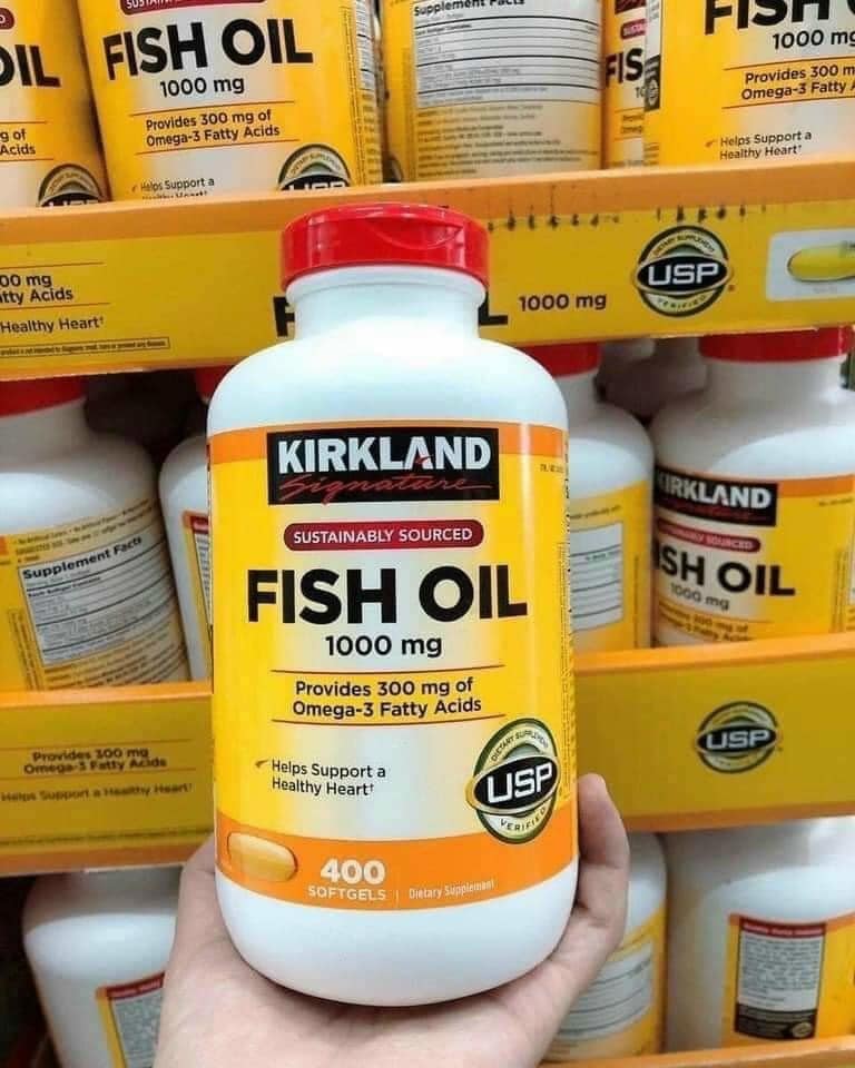 Viên Uống Dầu Cá Omega-3 Kirkland Signature Của Mỹ