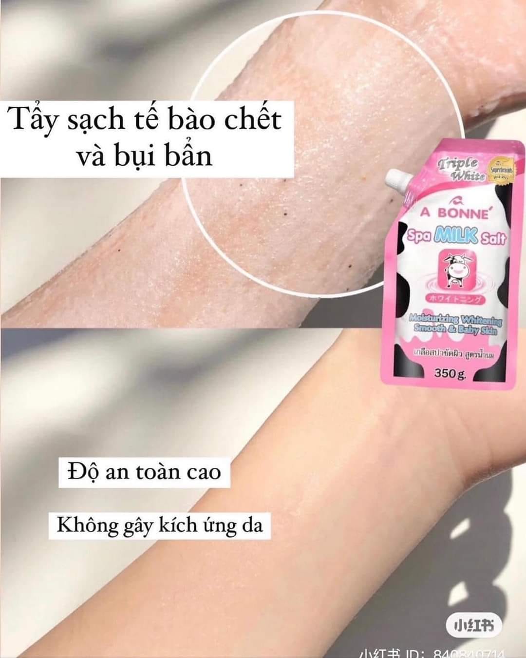 Muối Tắm Sữa Tẩy Da Chết A Bonné Spa Milk Salt 350gr