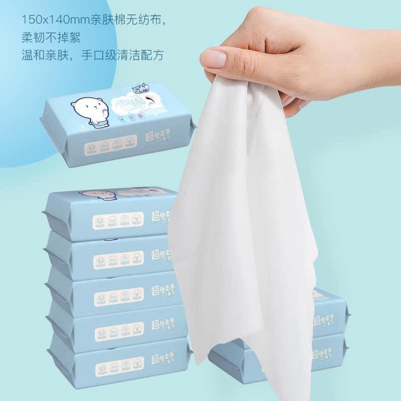 Set 8 Gói Khăn Giấy Ướt Mini Bỏ Túi Tiện Lợi