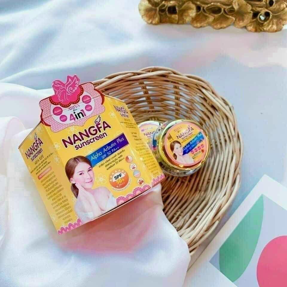 Kem chống nắng Nangfa Sunscreen SPF 50 Thái Lan 4in1 5g/20gr