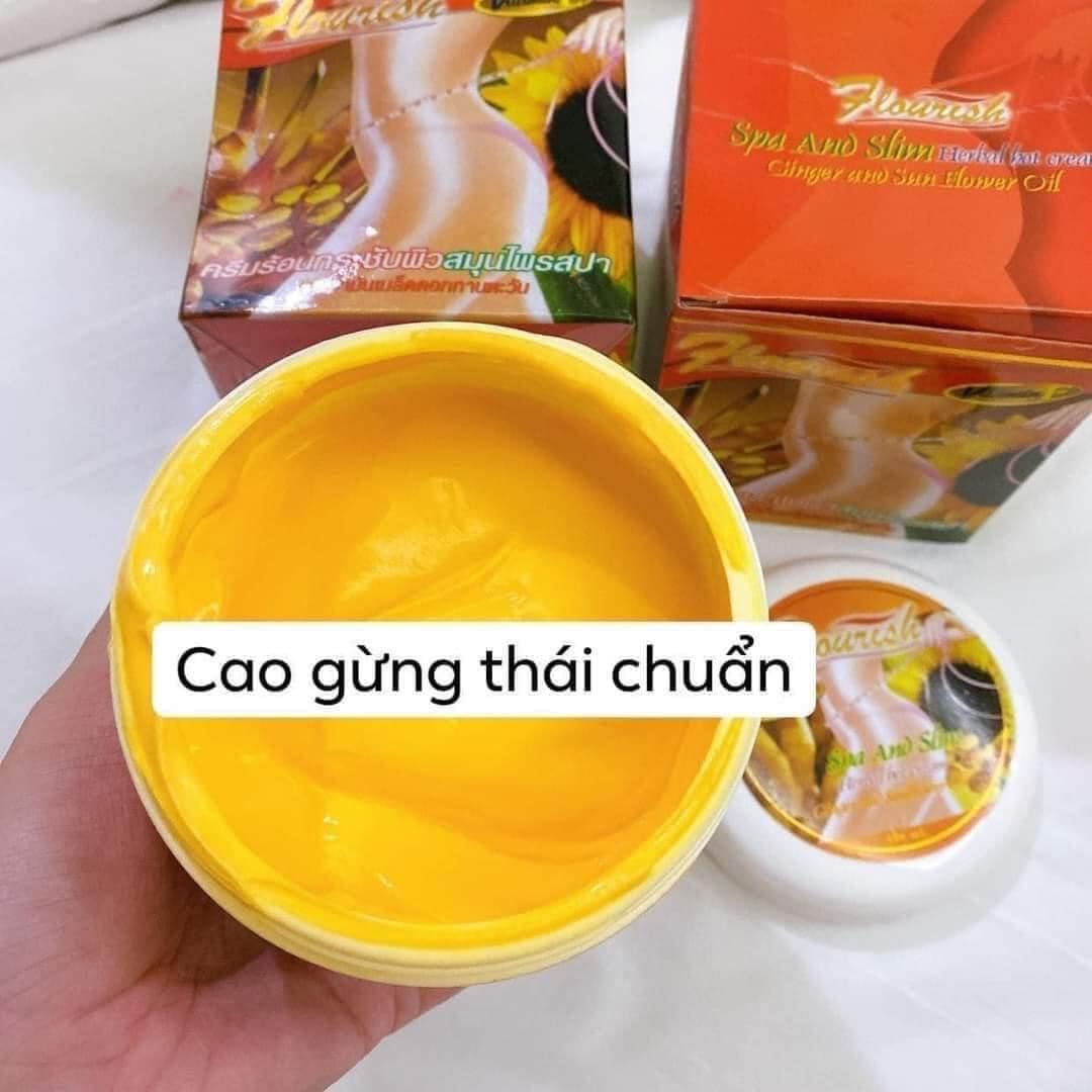 Kem Tan Mỡ Bụng Gừng Ớt Flourish 500ml Thái Lan