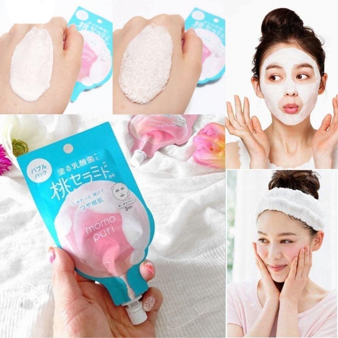 Mặt nạ thải độc đào Momo Puri Nhật gói 20gr