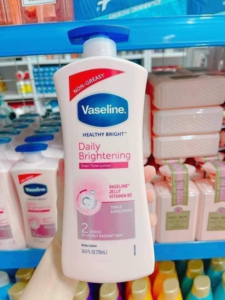 Sữa Dưỡng Thể Vaseline Healthy Bright Daily Brightening Even Tone Lotion 725ml