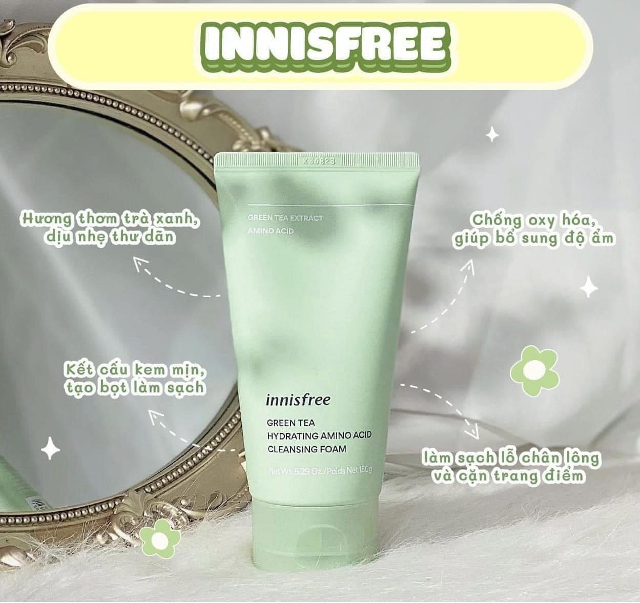 Sữa Rửa Mặt Trà Xanh Innisfree