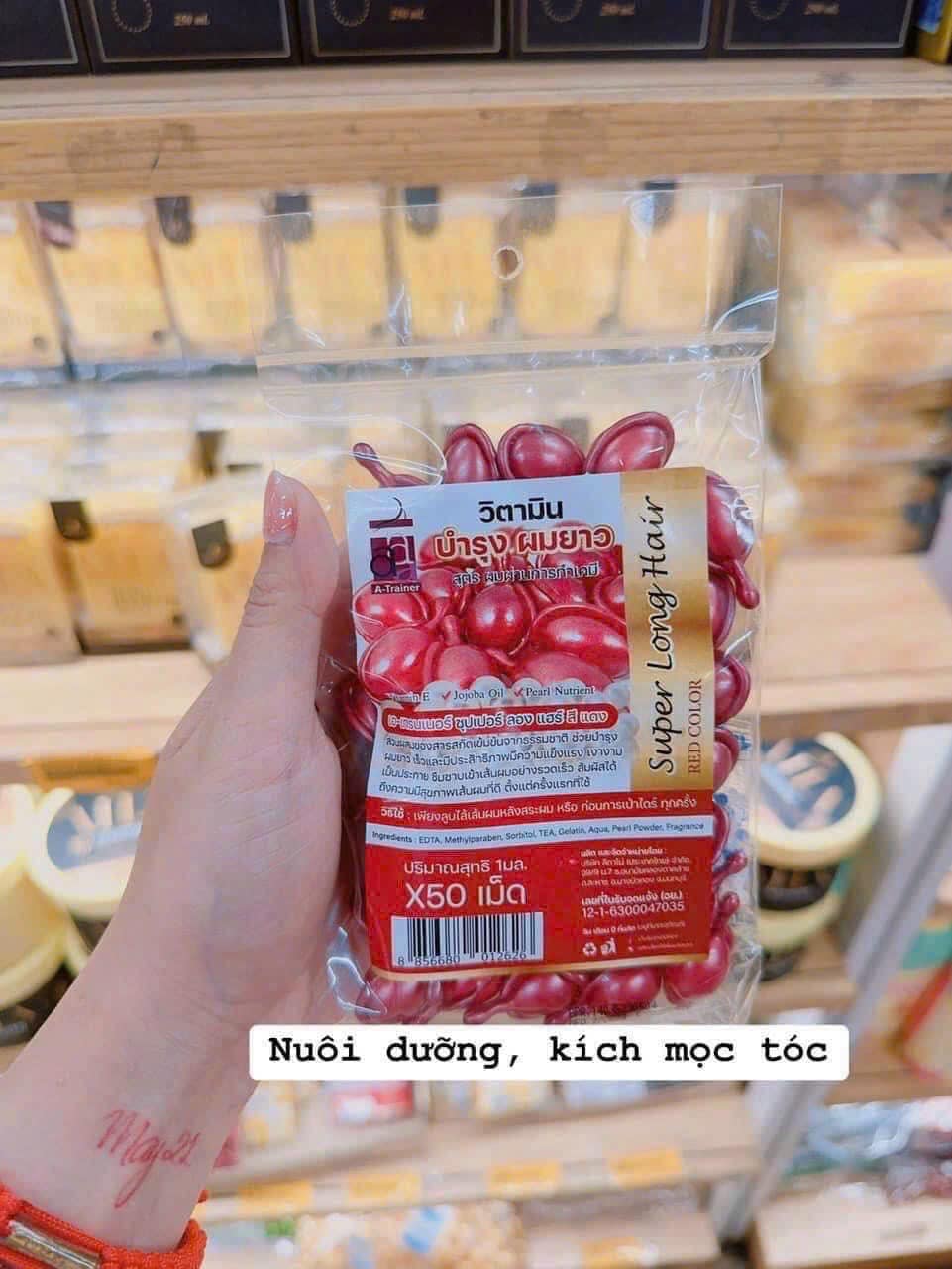 [ Combo 50 viên] Serum dưỡng tóc thái lan Supper Long hair - mượt tóc - phục hồi tóc