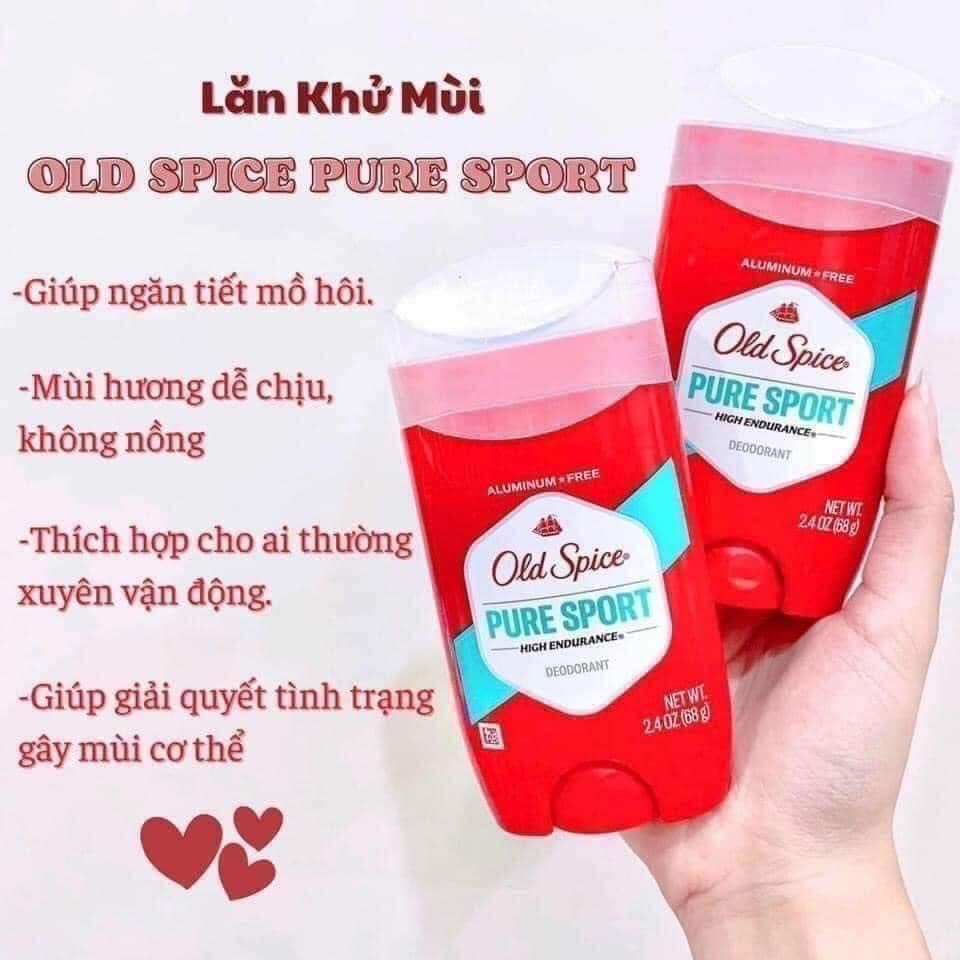 Lăn Khử Mùi Old Spice Pure Sport High Endurance Deodorant 68g