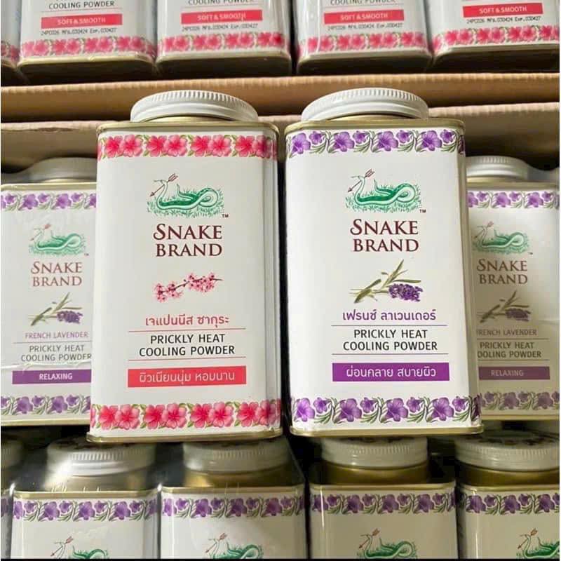 Phấn Lạnh Phủ Ngoài Da SNAKE BRAND PRICKLY HEAT 140gr