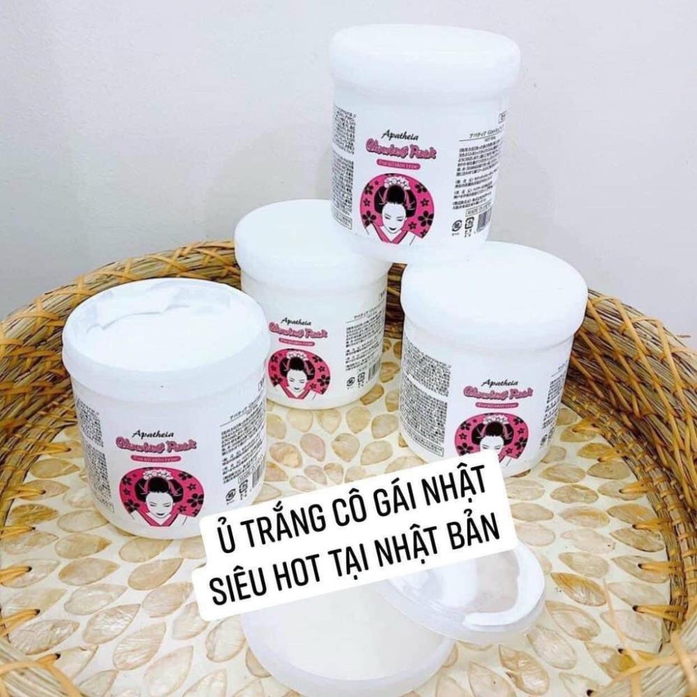 Kem ủ trắng da toàn thân cô gái Nhật Apatheia Glowing Pack 500g