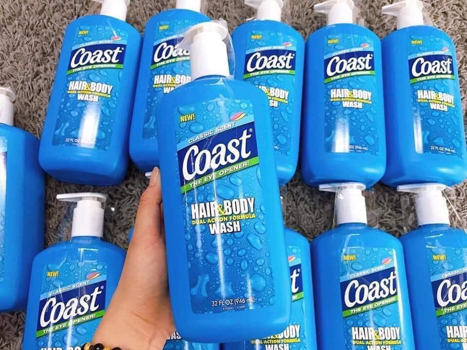 Sữa Tắm Gội Coast Hair And Body Wash 946ml