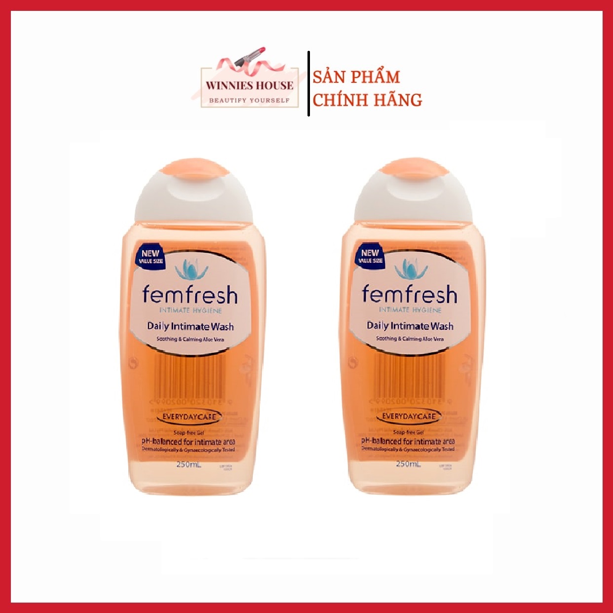 Dung Dịch Vệ Sinh Phụ Nữ Dưỡng Ẩm Cân Bằng Độ pH Femfresh Daily Intimate Wash 250ml