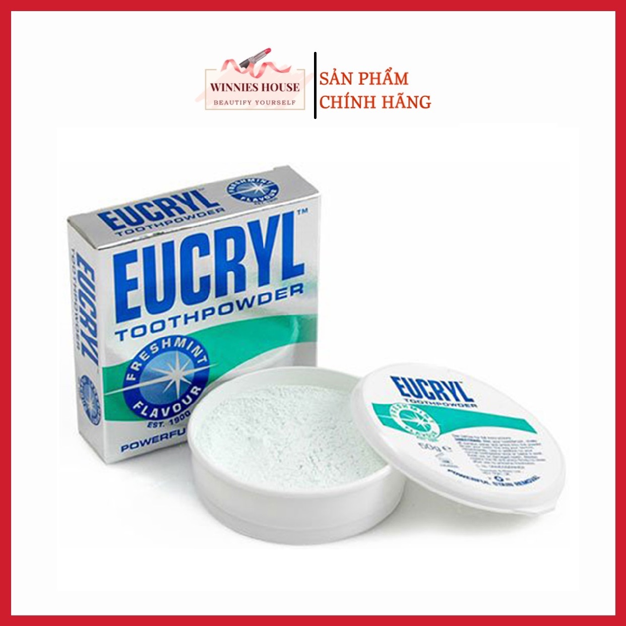 Bột Đánh Răng Tẩy Trắng Eucryl Toothpowder 50g