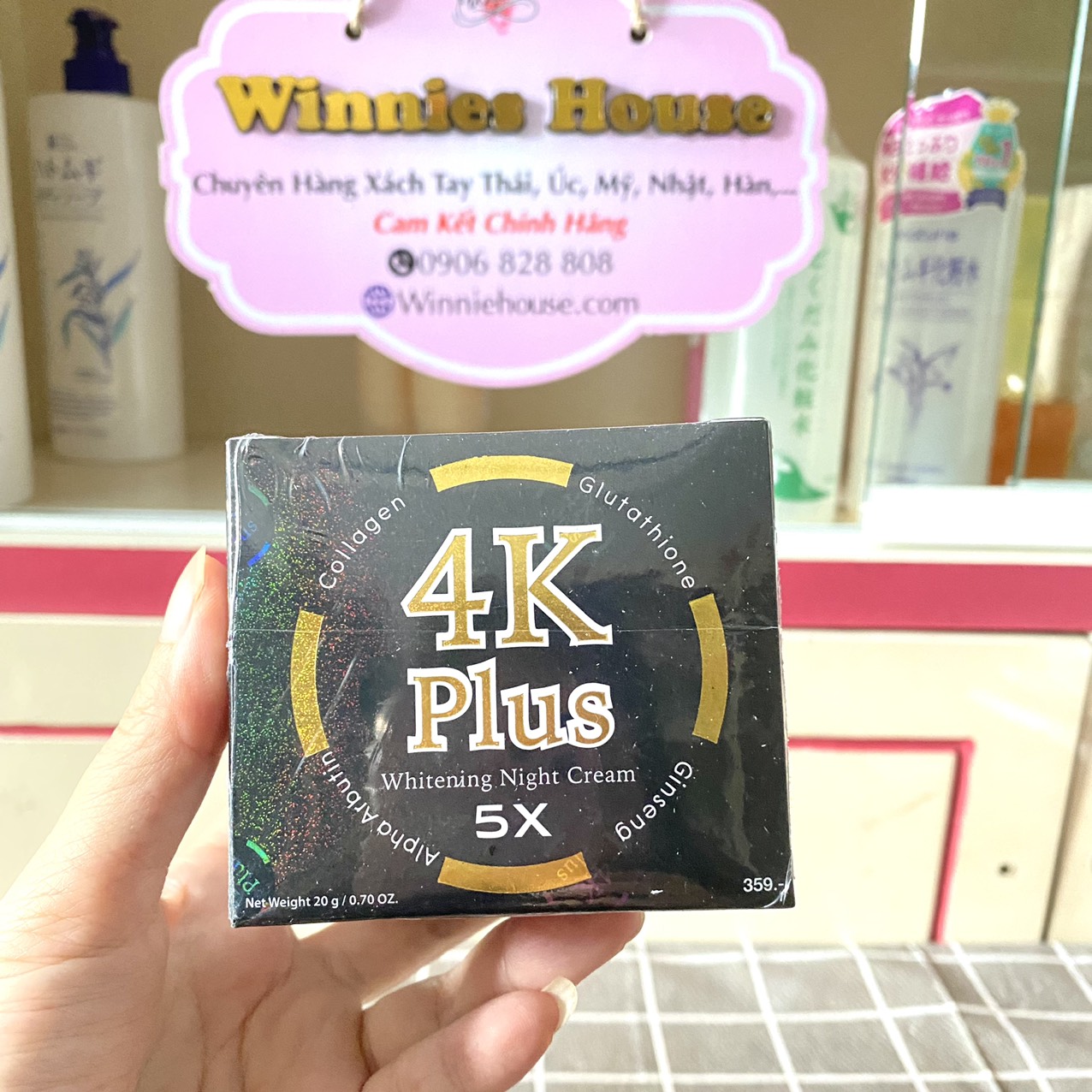 Kem Dưỡng Trắng Da Nhân Sâm 4k Plus Whitening Night Cream