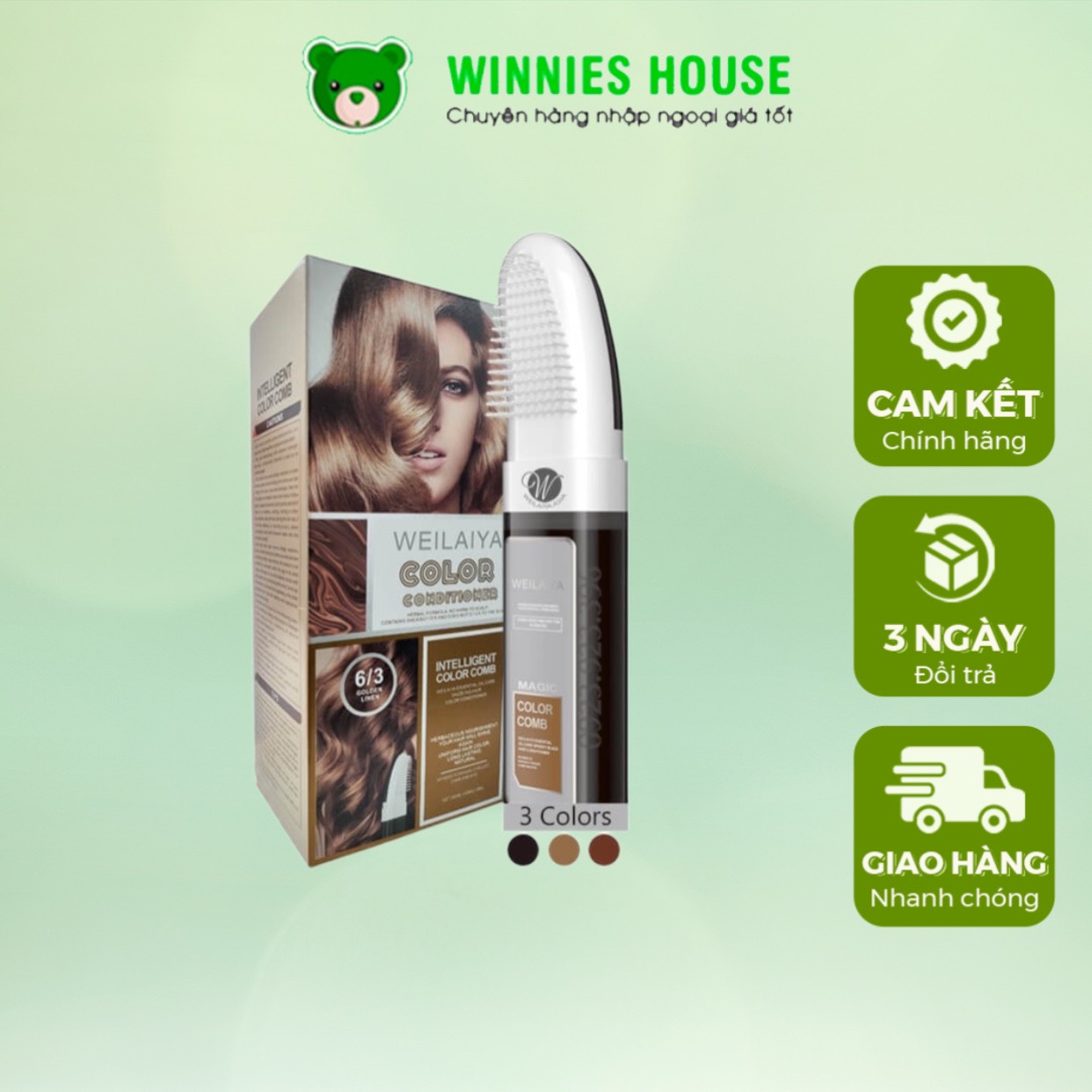 Dầu gội phủ bạc dưỡng tóc Weilaiya 100ml