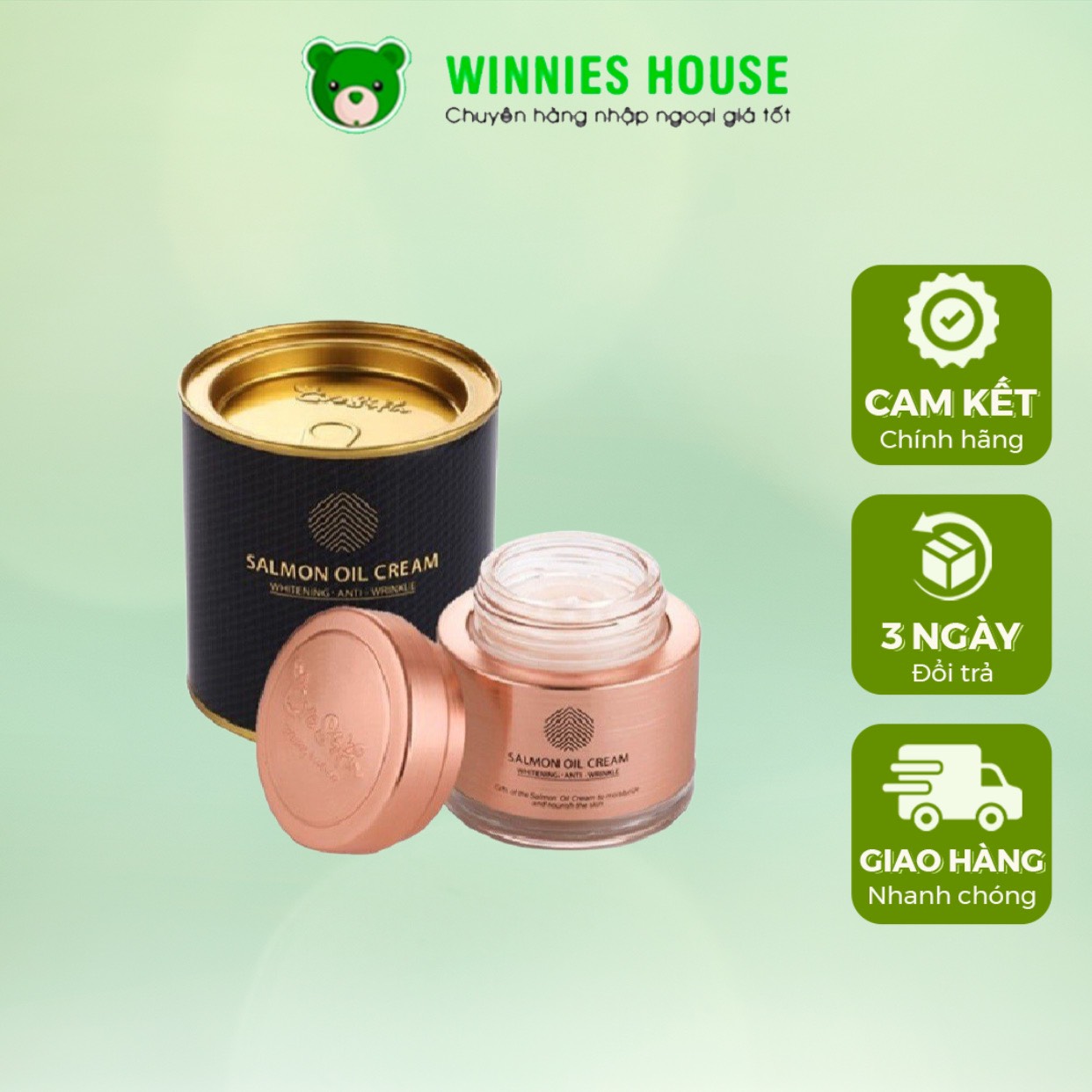 Kem dưỡng da cá hồi Salmon Oil Cream Cre8skin 80g