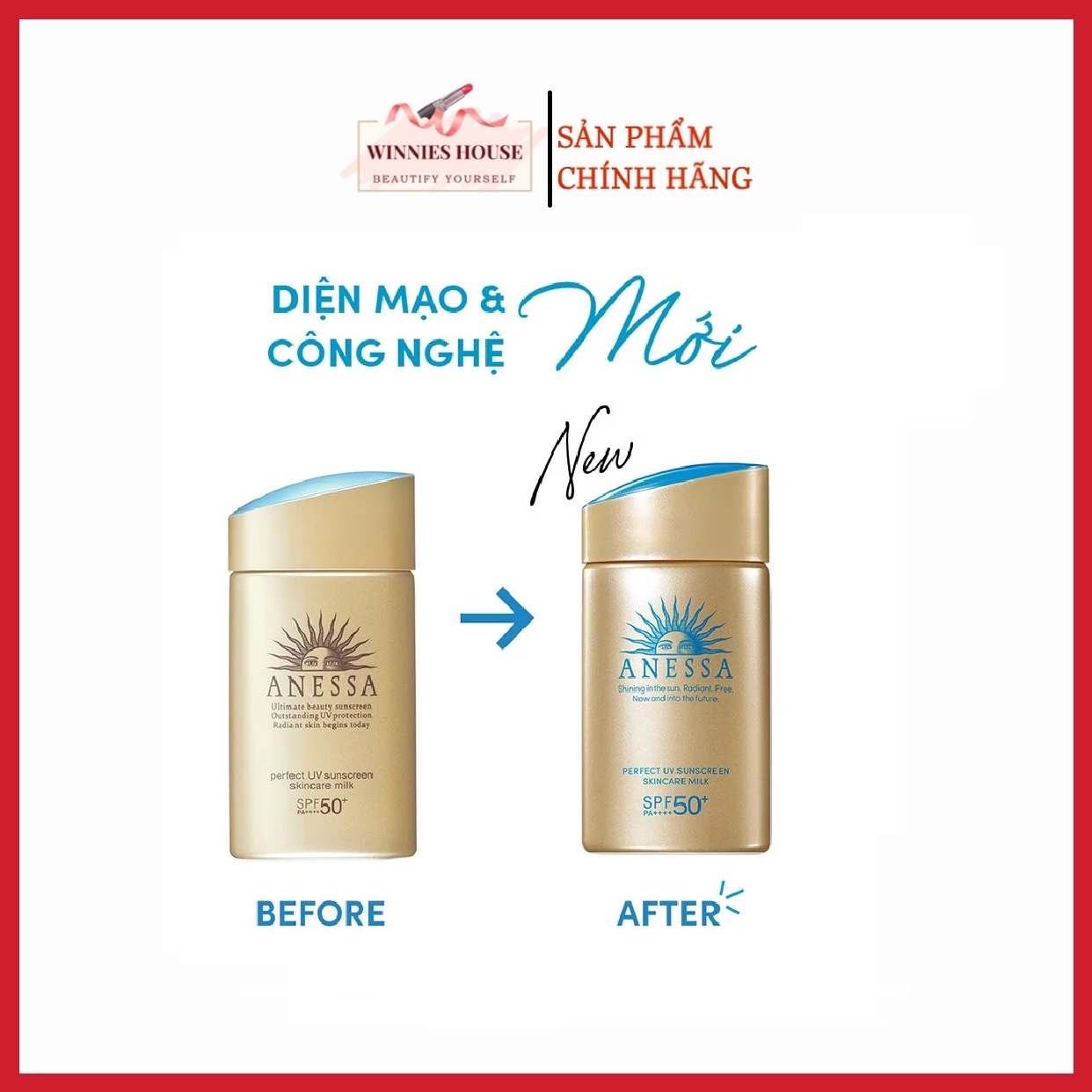 Kem Chống Nắng Dạng Sữa Chống Trôi Anessa Perfect UV Sunscreen Skincare Milk SPF50+/PA++++ 60ml