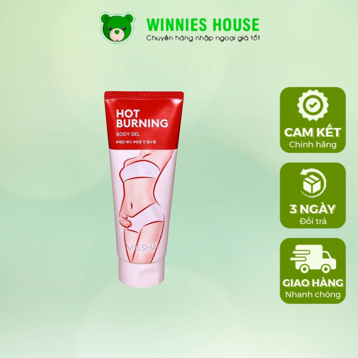 Kem Tan Mỡ Missha Hot Burning Body Gel Hàn Quốc