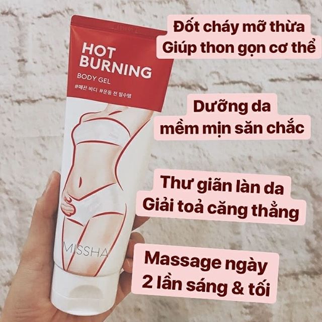 Kem Tan Mỡ Missha Hot Burning Body Gel Hàn Quốc