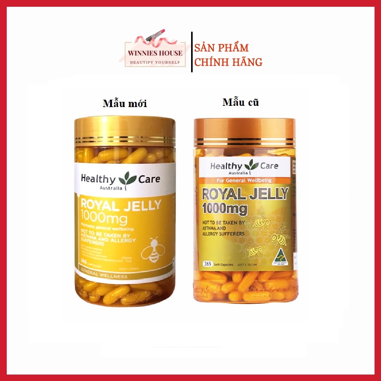 Sữa Ong Chúa Healthy Care Royal Jelly 1000mg