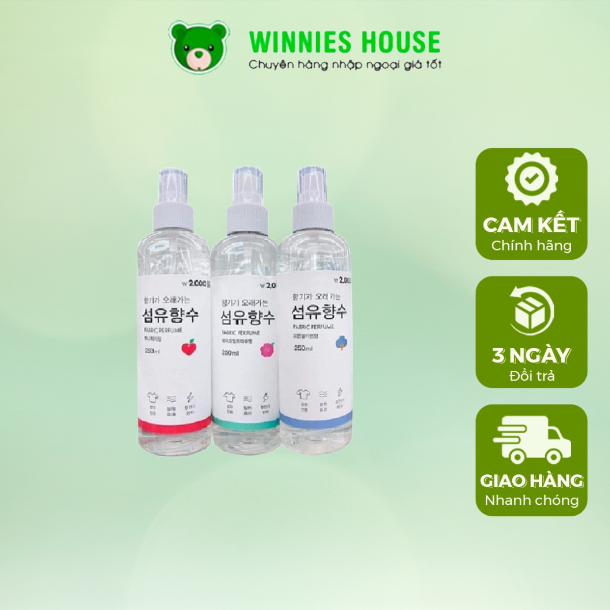 Xịt Thơm Quần Áo Fabric Perfume Hàn Quốc 250ml