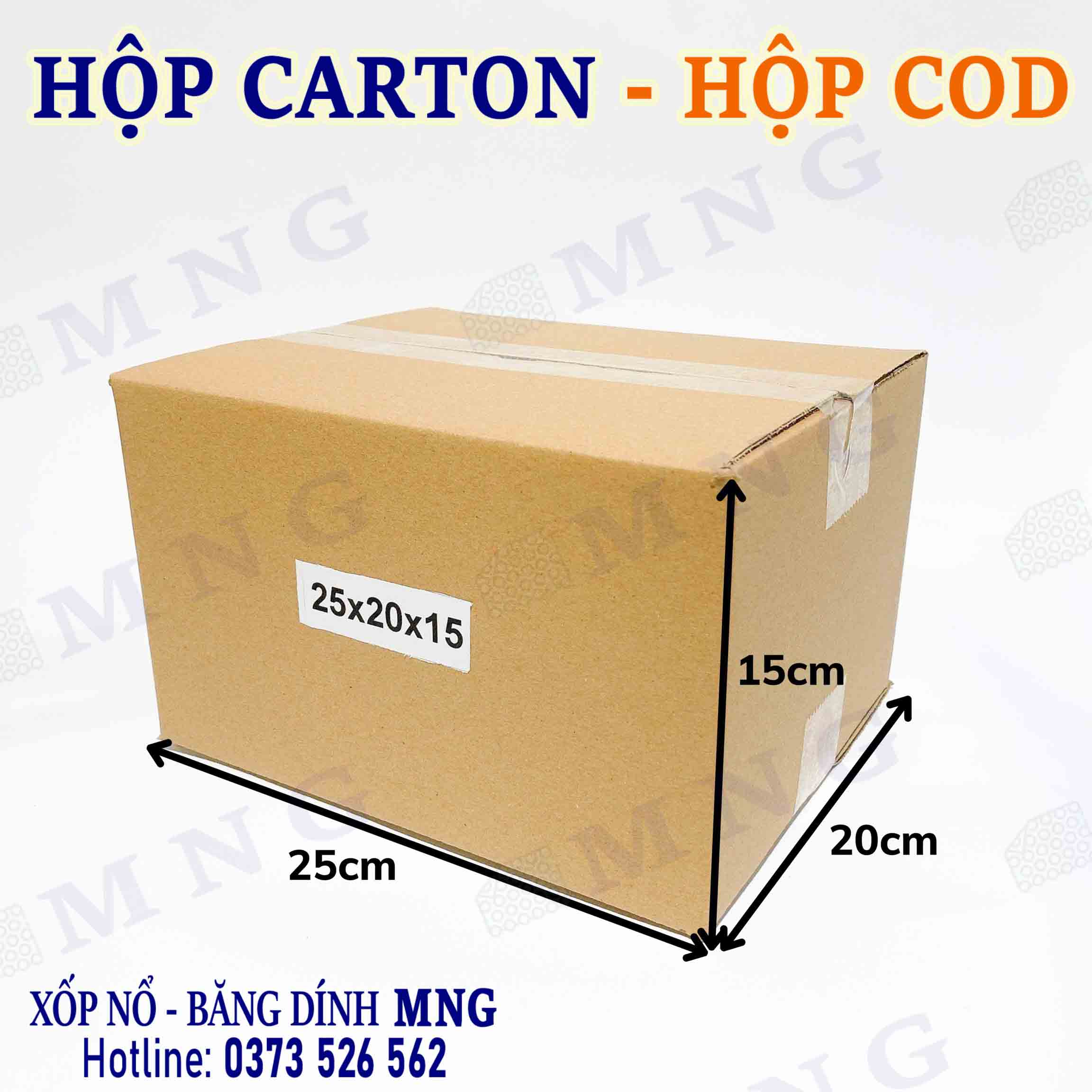 Hộp Carton size trung bình M (20-30cm)