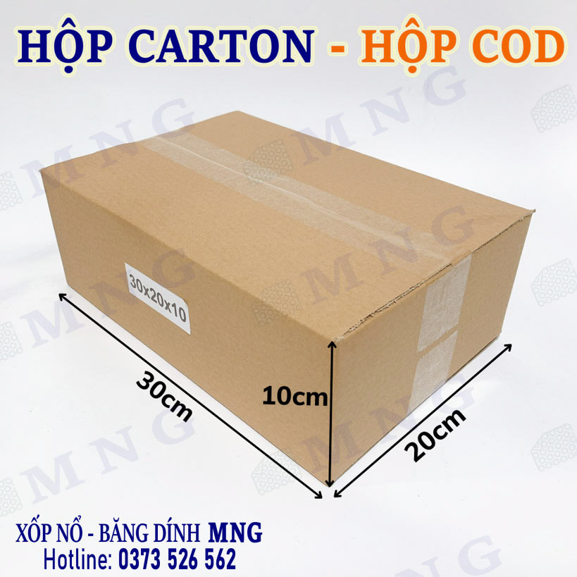 Hộp Carton size trung bình M+ (30-40cm)