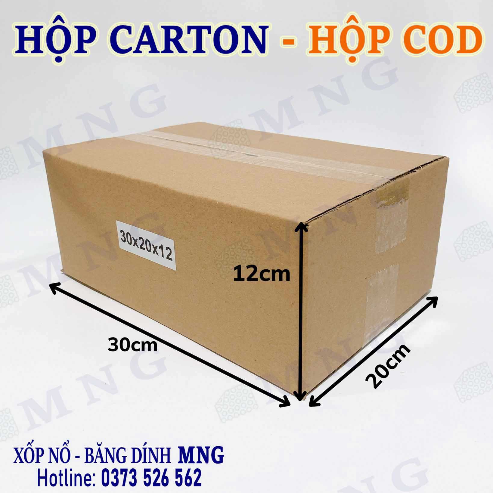 Hộp Carton size trung bình M+ (30-40cm)