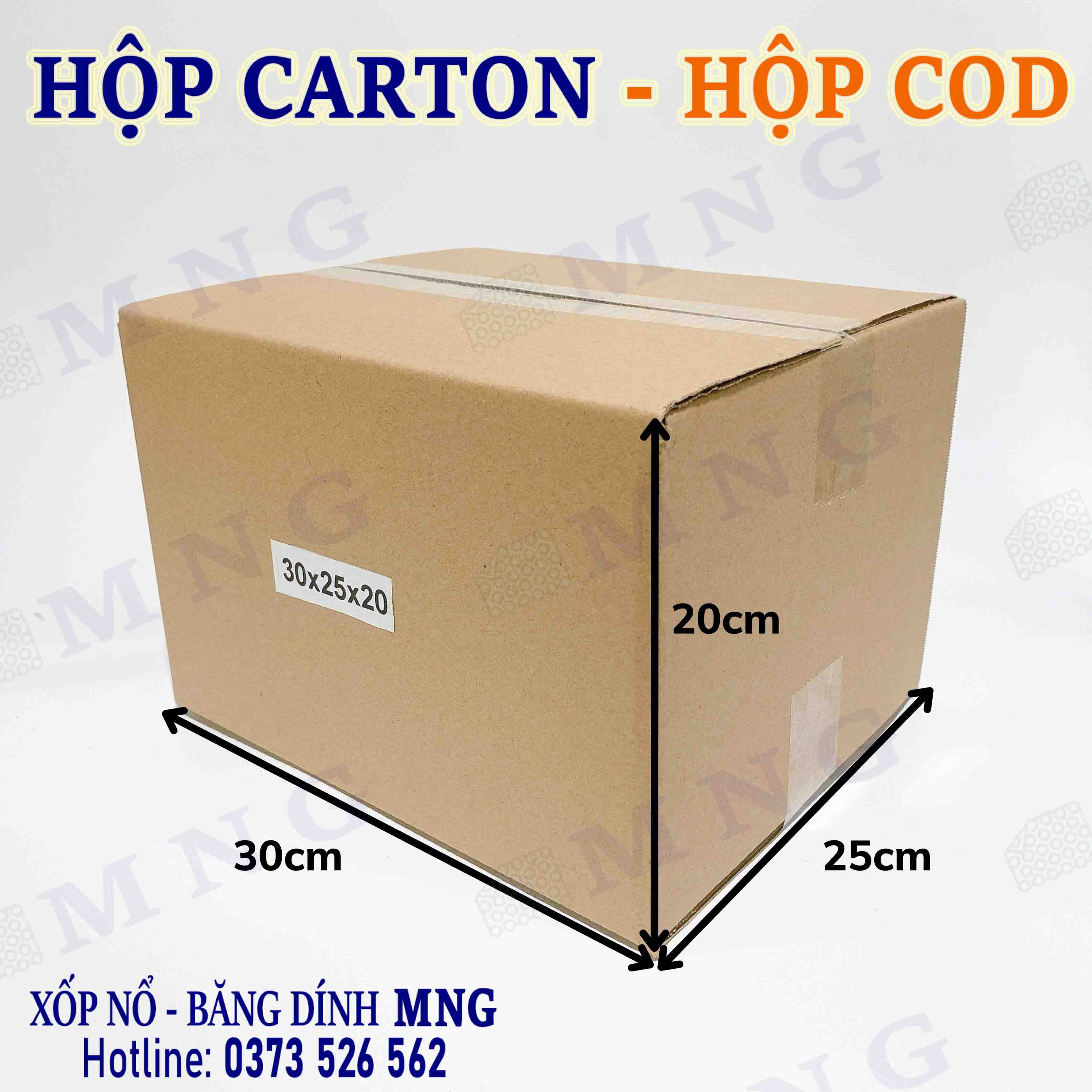 Hộp Carton size trung bình M+ (30-40cm)