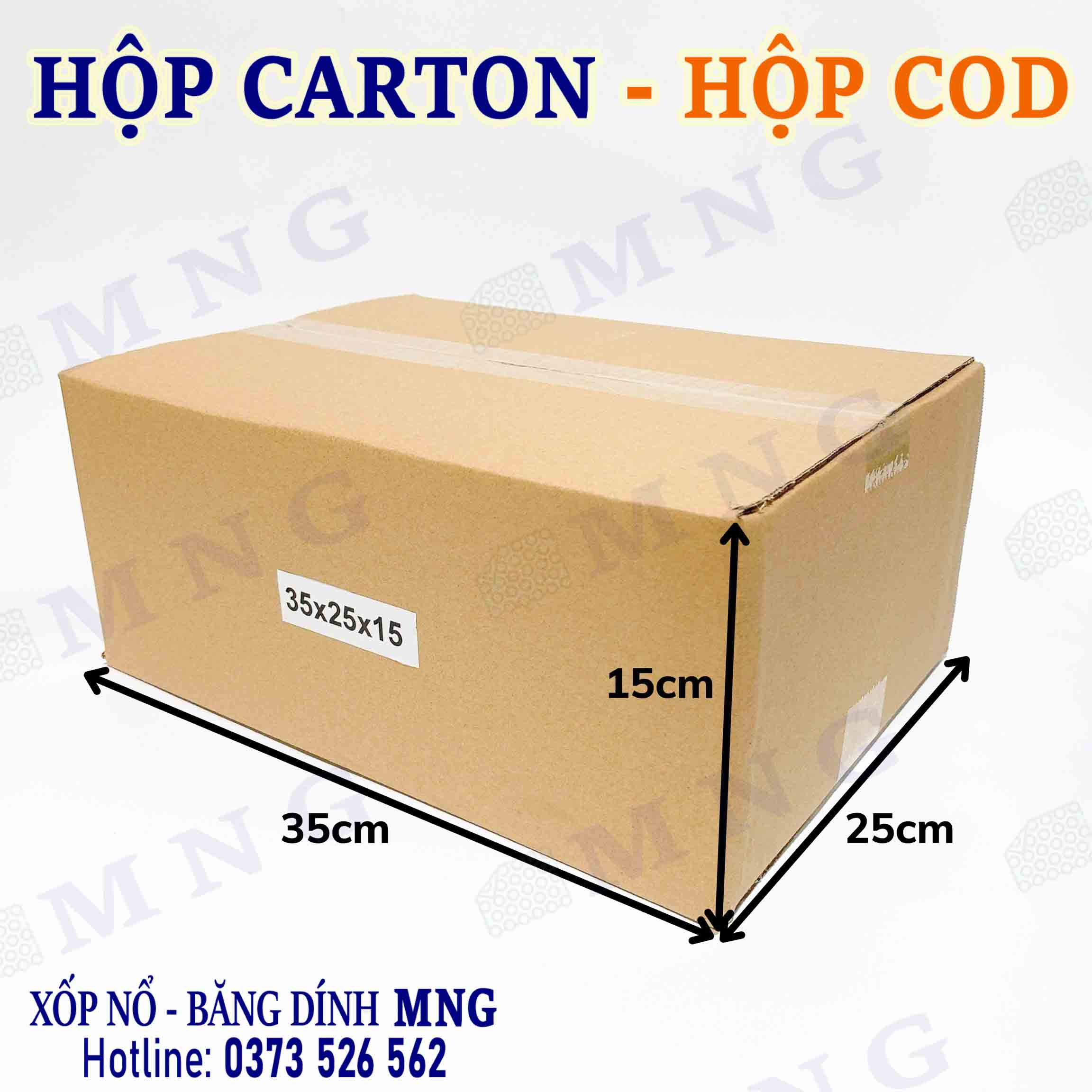 Hộp Carton size trung bình M+ (30-40cm)