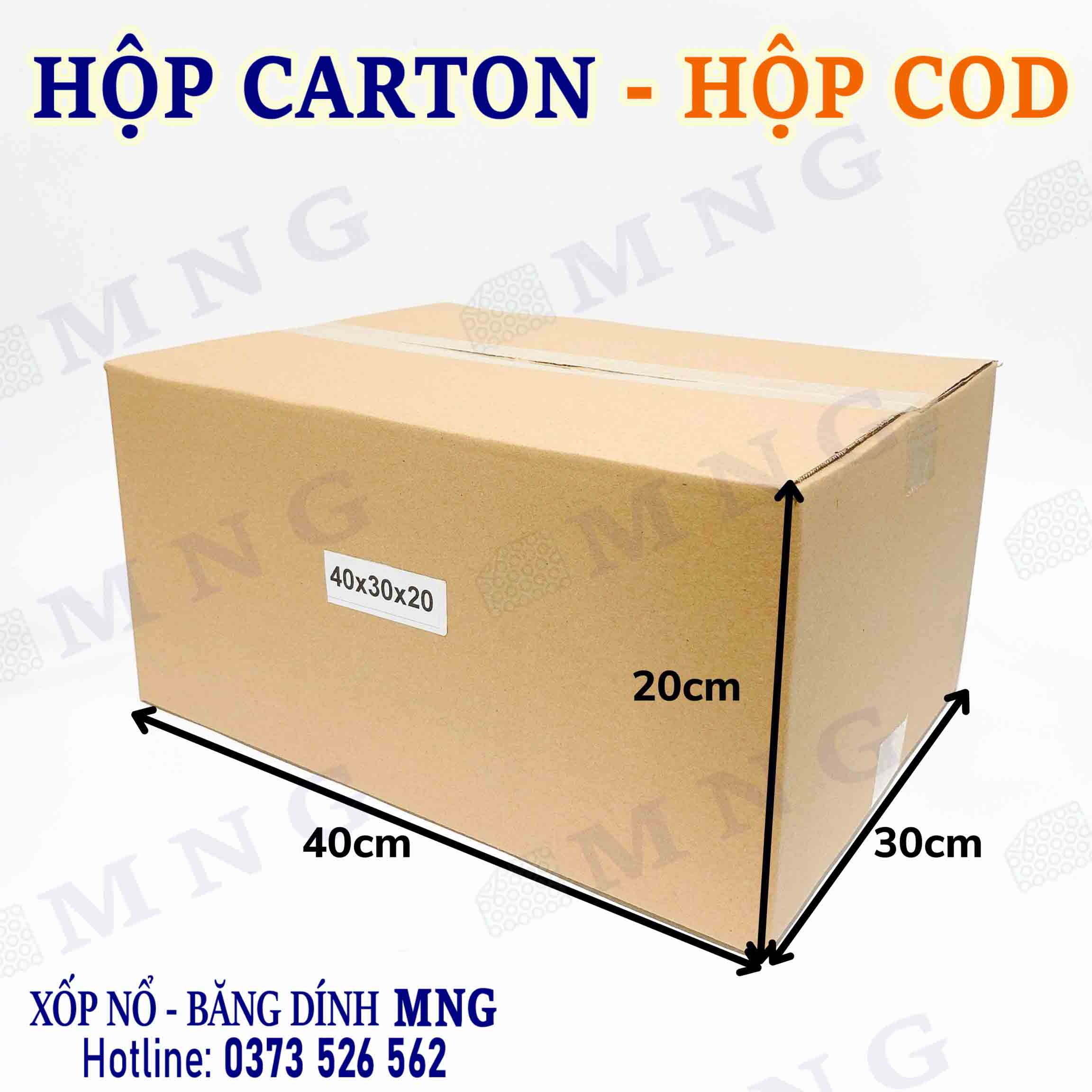 Hộp Carton size lớn L (40-50cm)