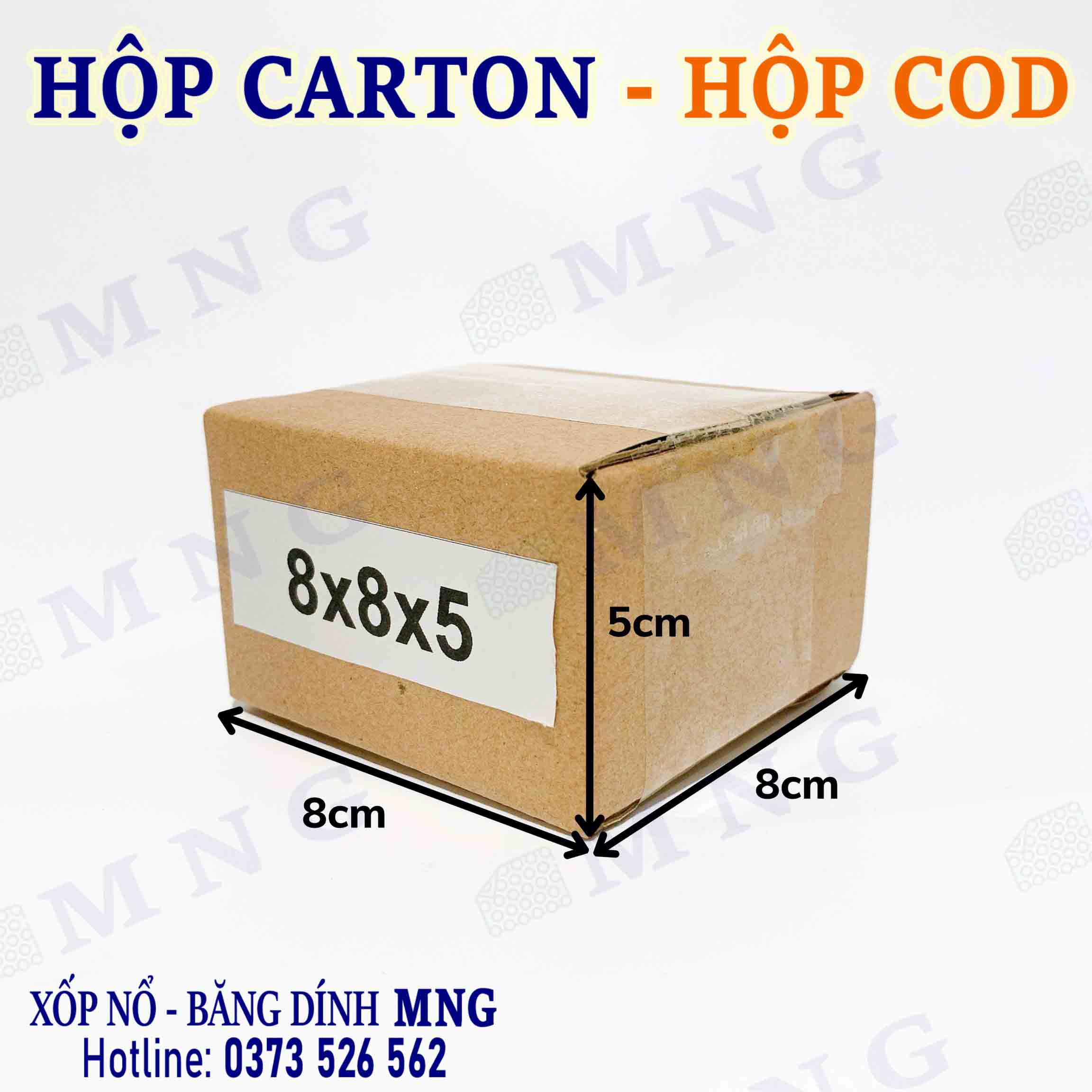 Hộp Carton size nhỏ XS (dưới 10cm)