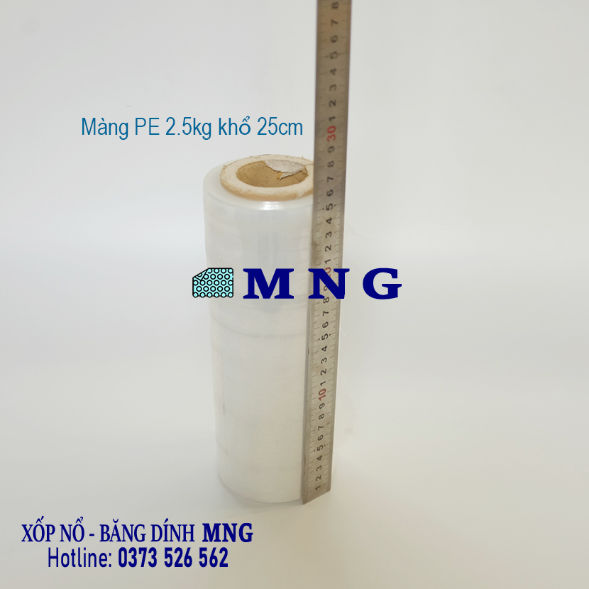 Màng chít, màng PE 1.25Kg khổ 25cm