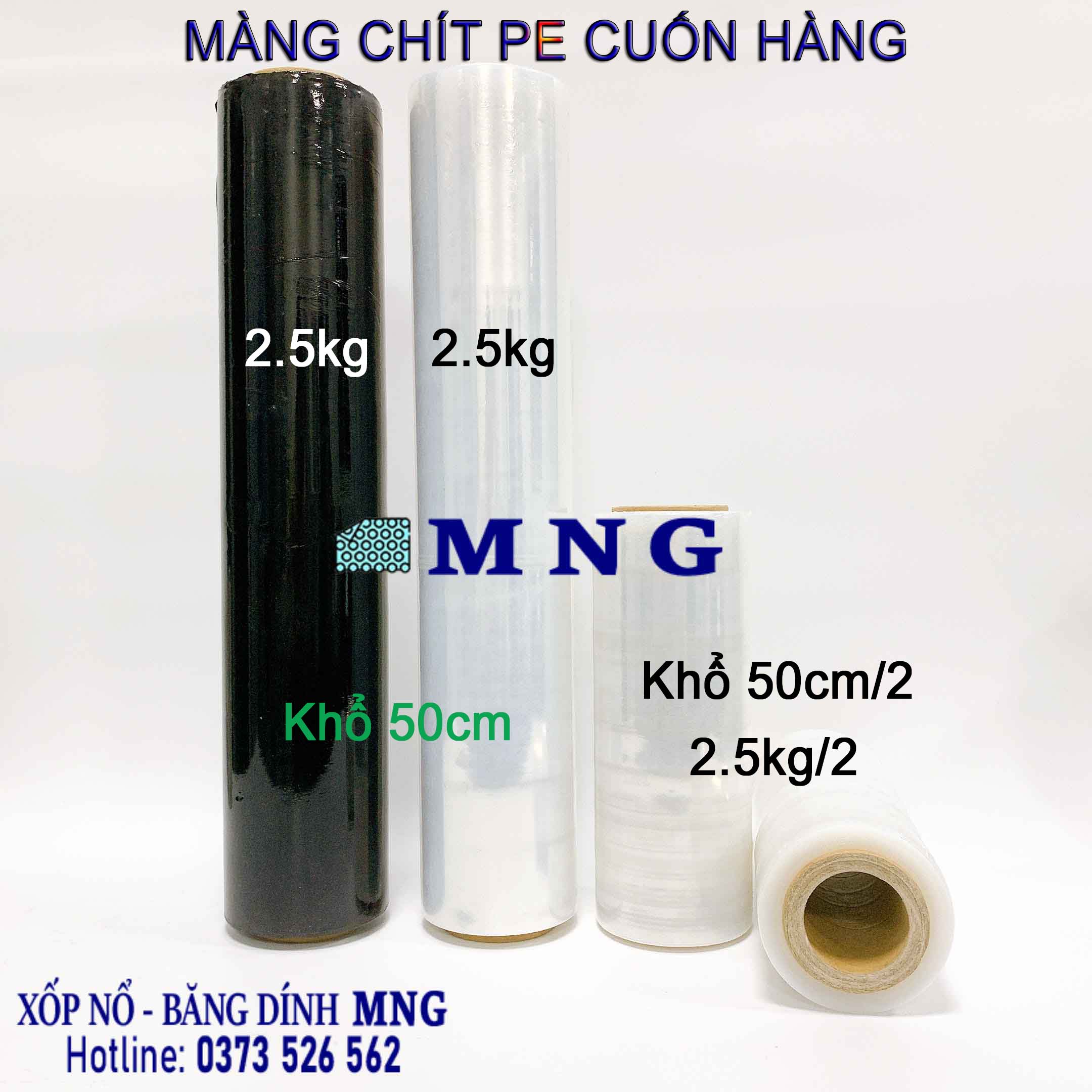 Màng chít, màng PE 2.5Kg khổ 50cm