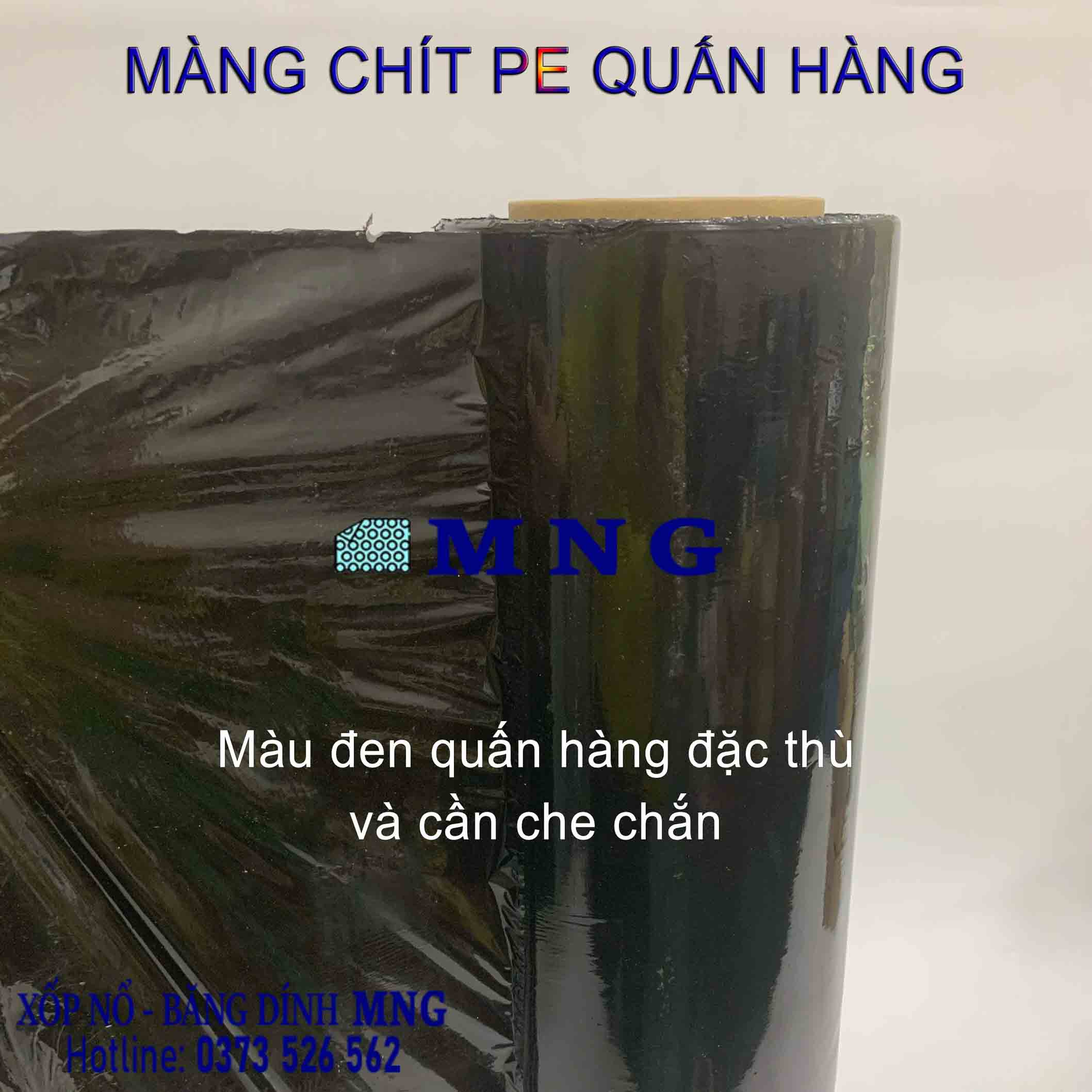 Màng chít, màng PE 5Kg đen khổ 50cm