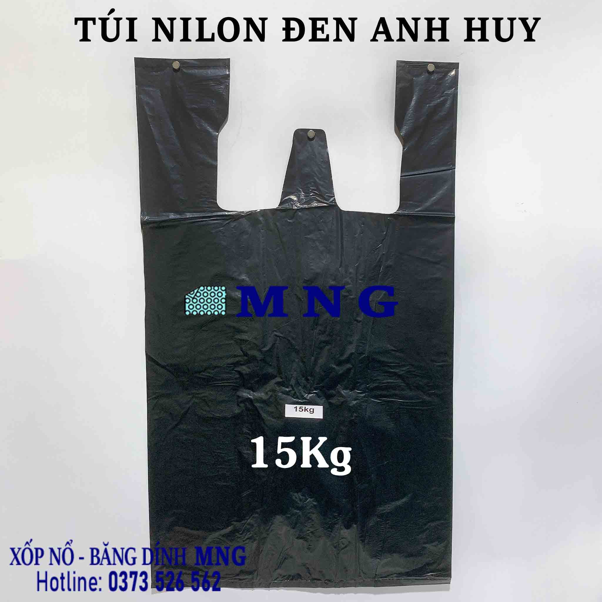 Túi nilon đen Anh Huy (1kg)
