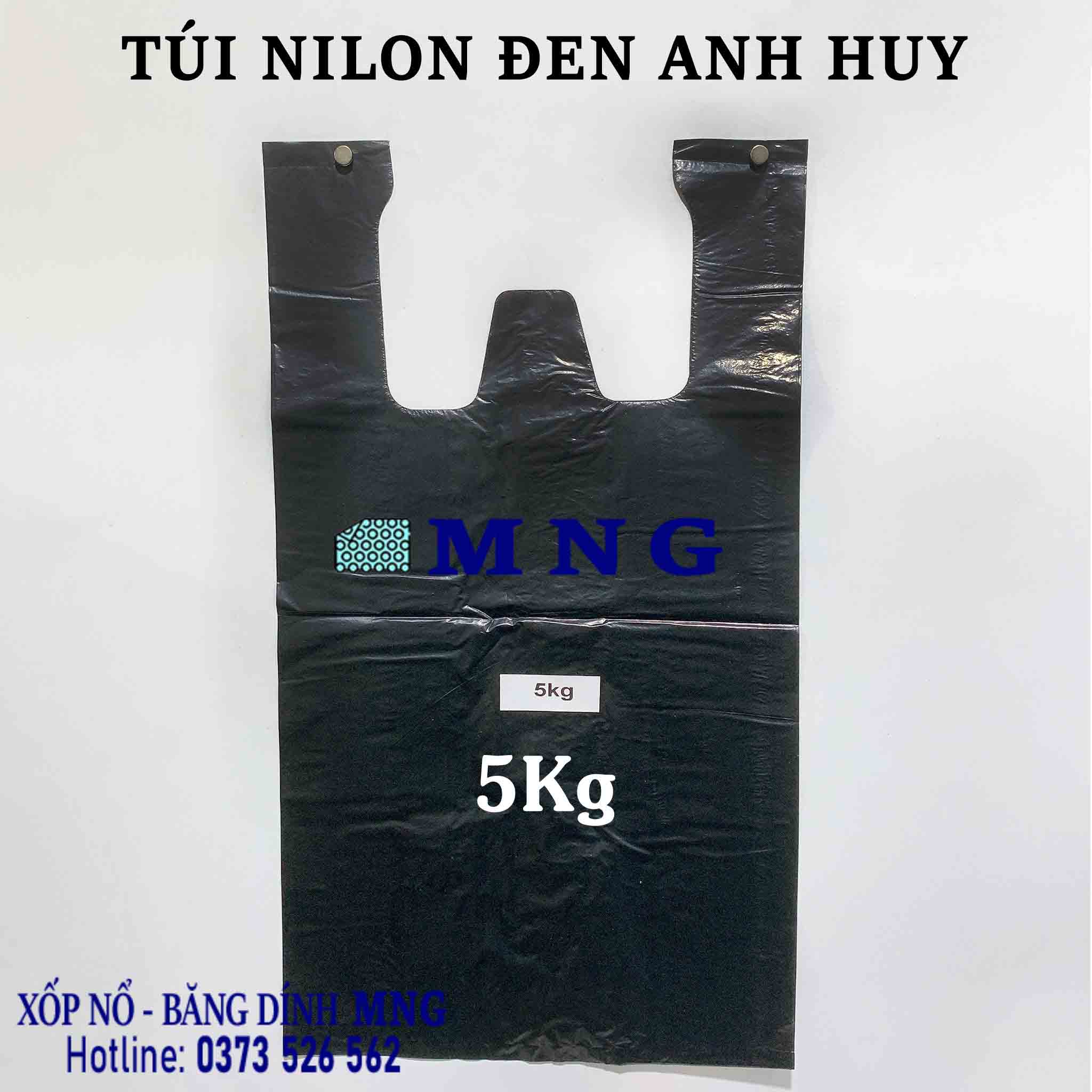 Túi nilon đen Anh Huy (1kg)
