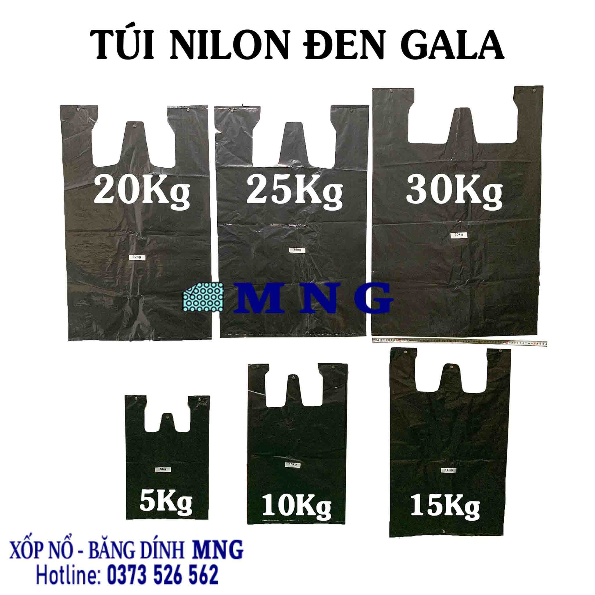 Túi nilon đen cao cấp GALA Minh Sơn
