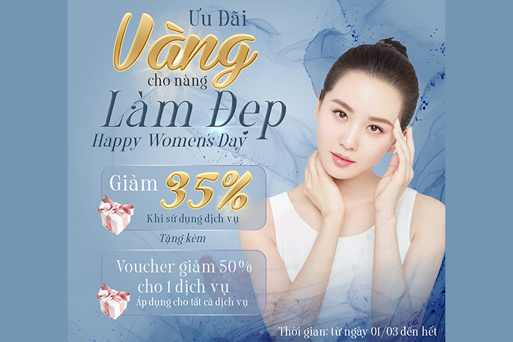 MỪNG NGÀY PHỤ NỮ 8/3  YOHE ƯU ĐÃI GIẢM 35%