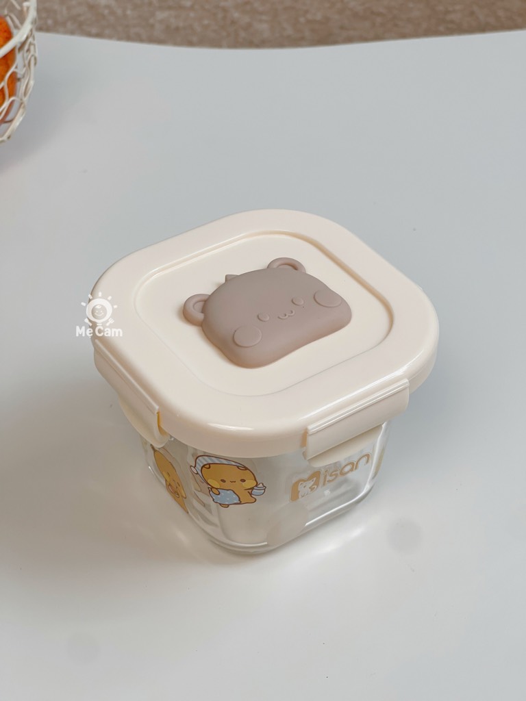 Hũ thuỷ tinh chia vạch Misan nắp lock