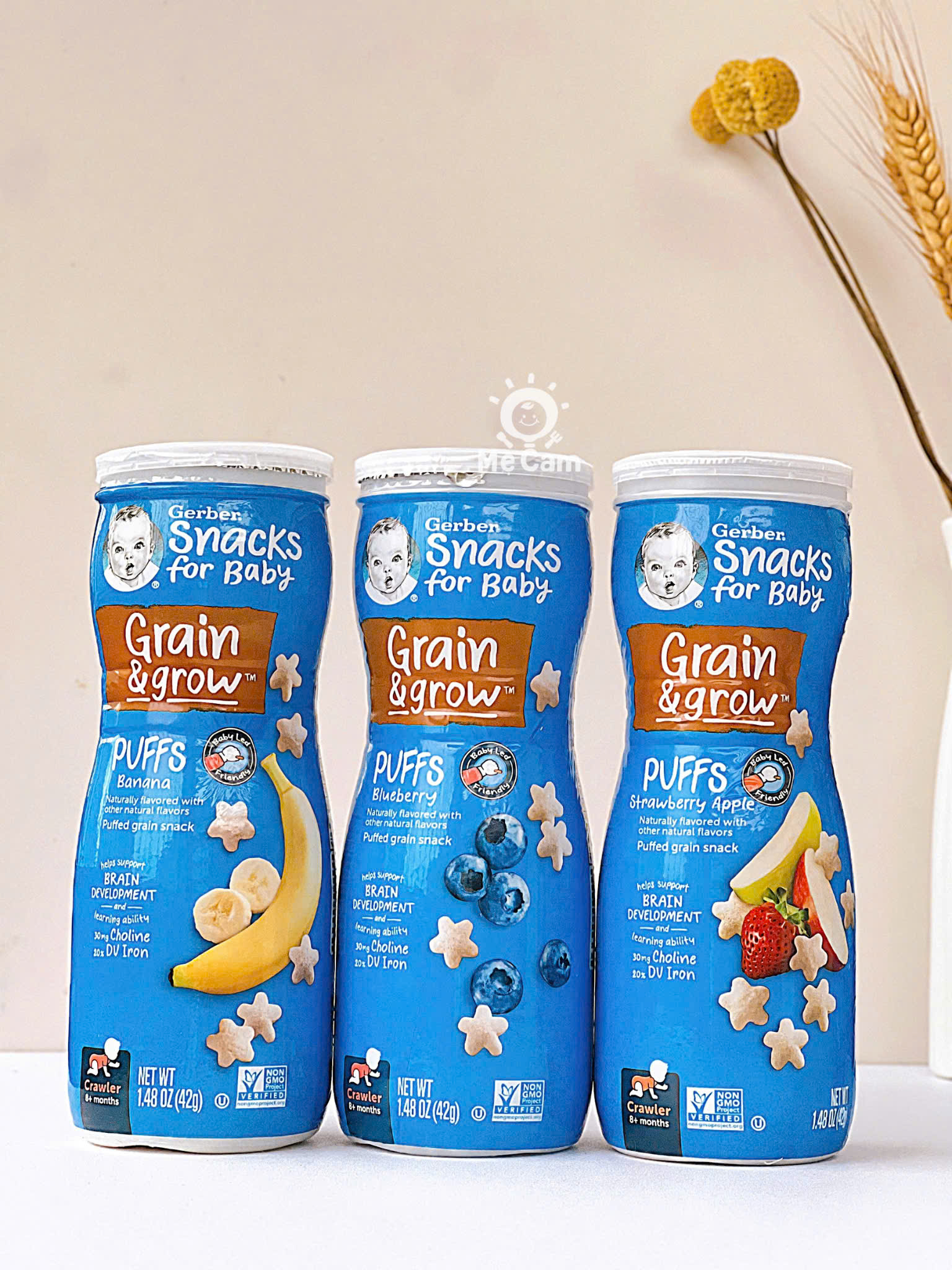 Bánh ăn dặm hình ngôi sao Gerber Puffs