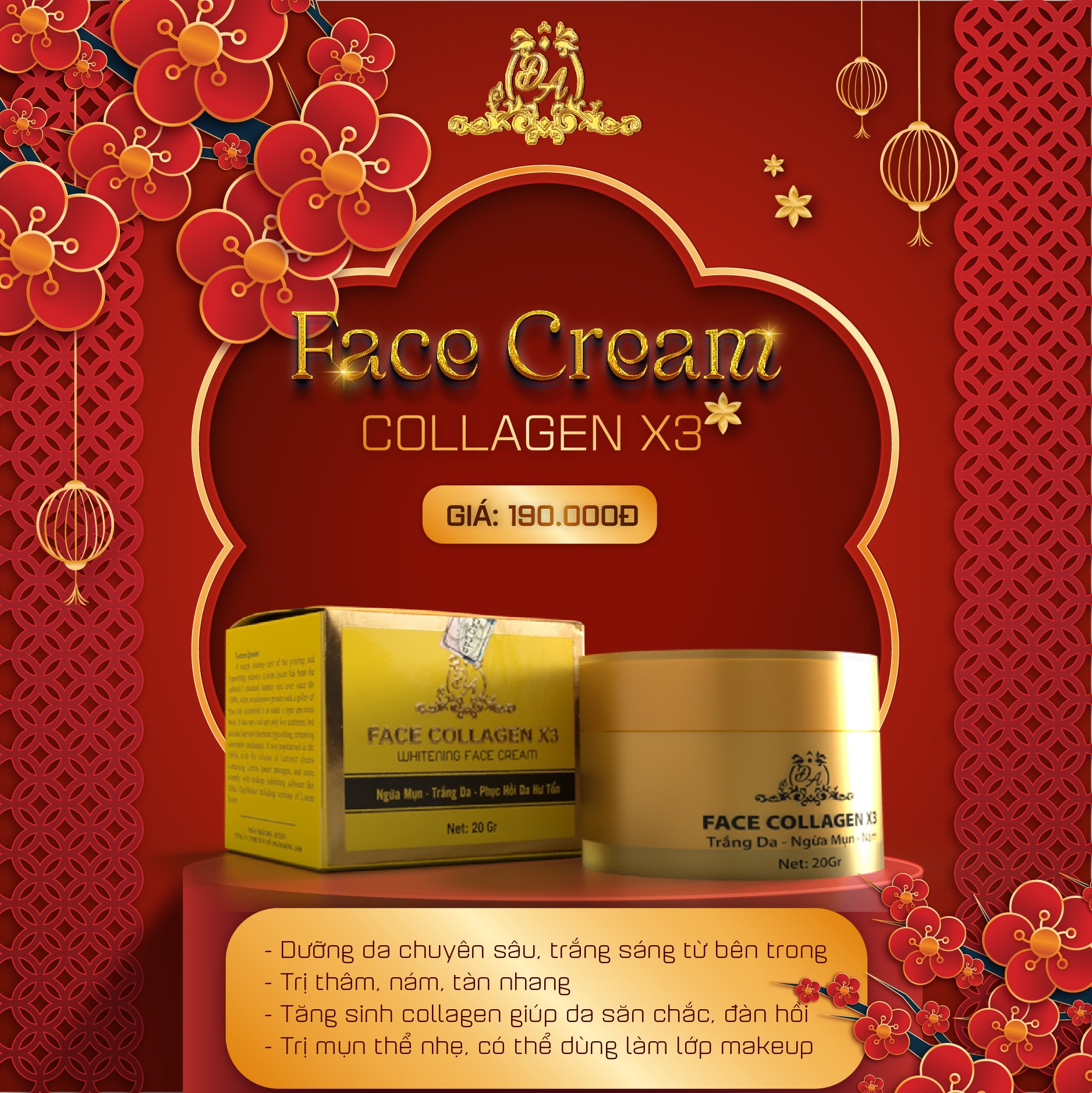 CẢNH BÁO GIẢ MẠO SẢN PHẨM FACE  COLLAGEN X3