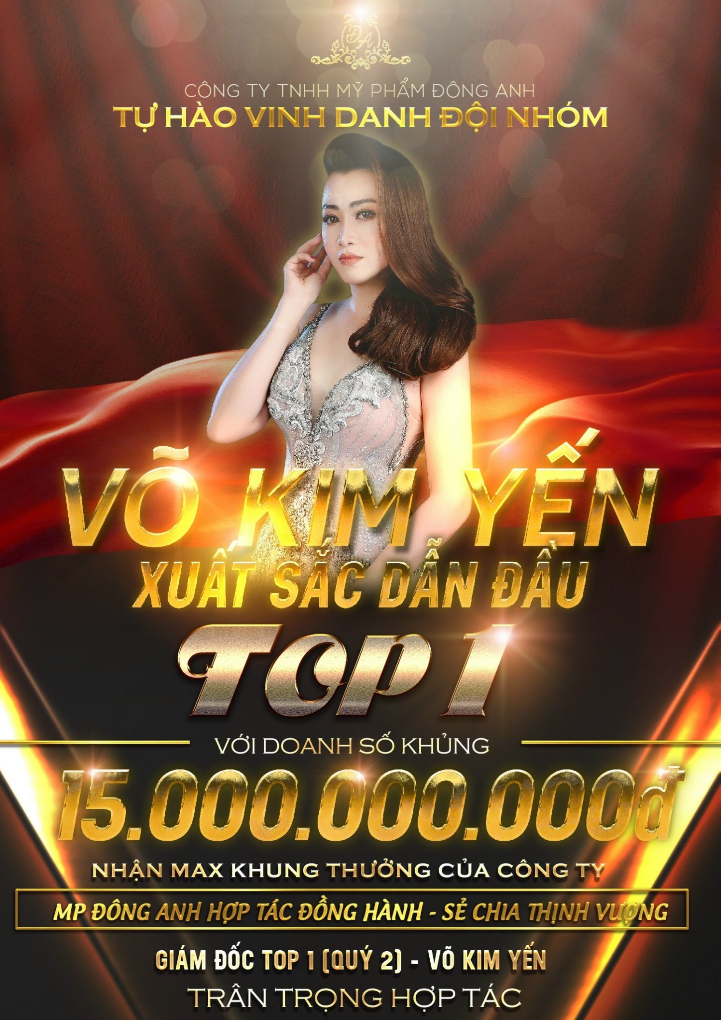 VINH DANH TOP 1 TEAM VÕ KIM YẾN DẪN ĐẦU DOANH SỐ NĂM 2021