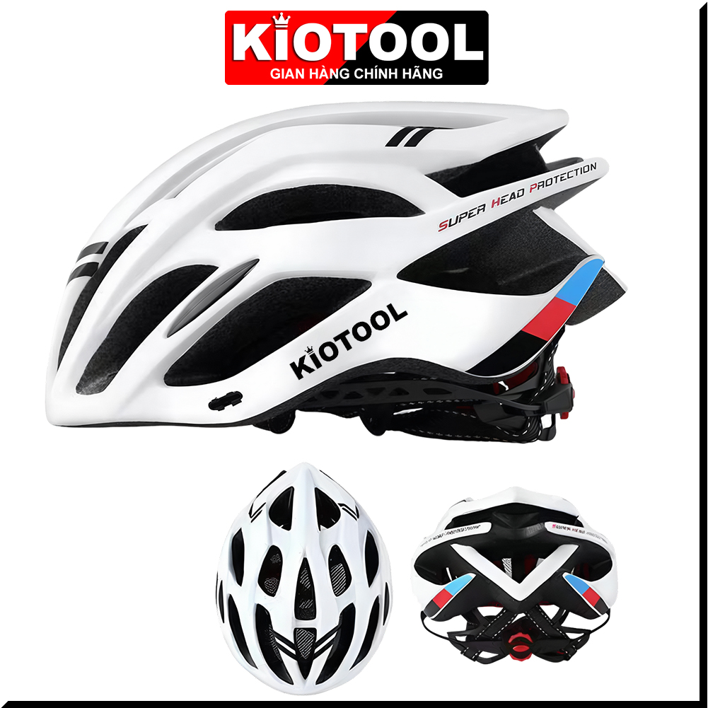 Nón Mũ Bảo Hiểm Xe Đạp KIOTOOL Chống Va Đập Dành  Chất Liệu PC Siêu Nhẹ Thoáng Khí Bảo Vệ Đầu