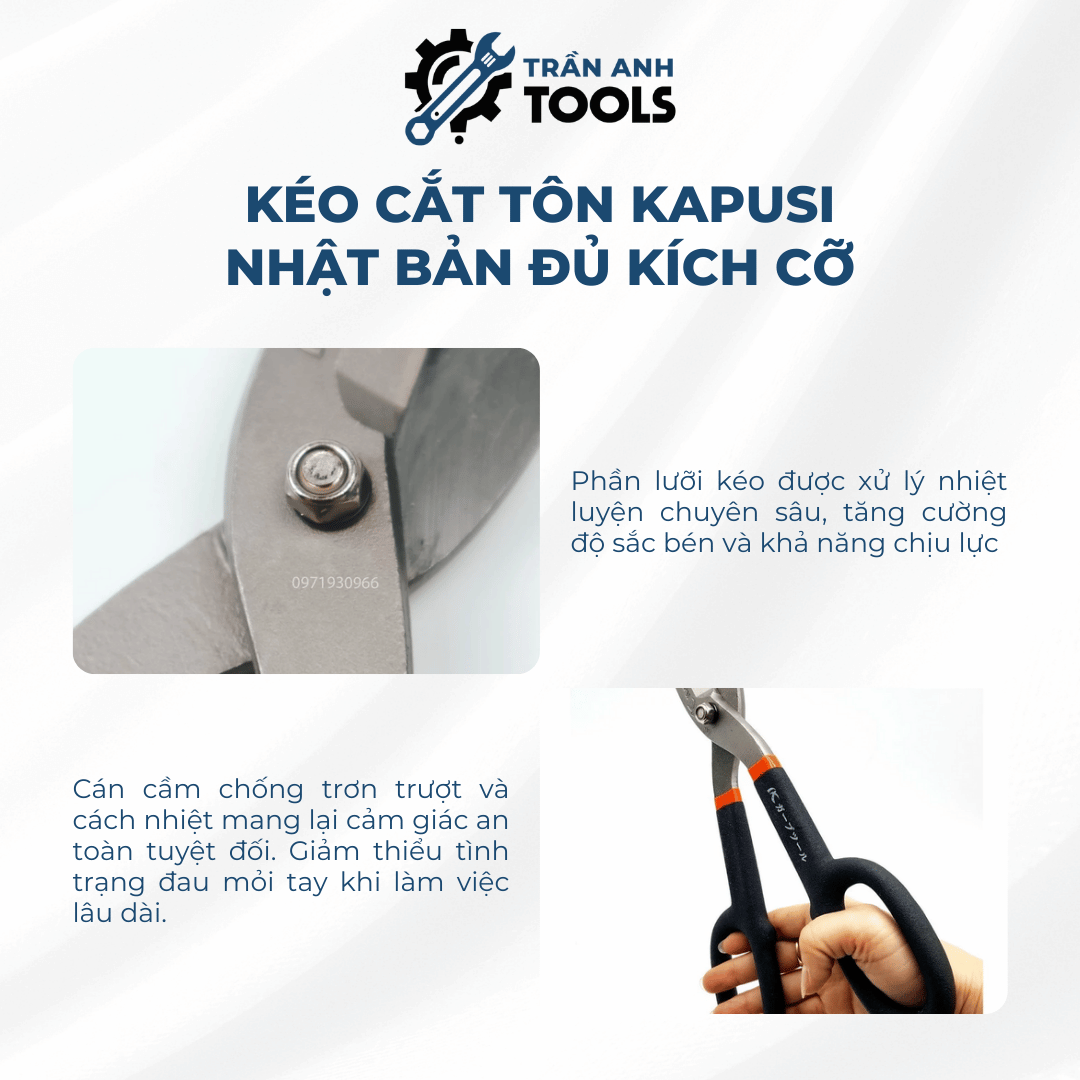 Kéo cắt tôn Kapusi Nhật Bản
