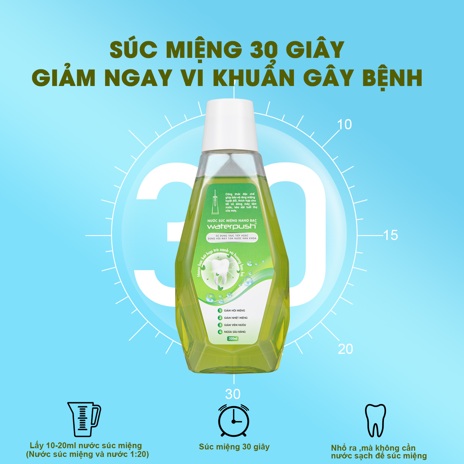 Combo sản phẩm chăm sóc vệ sinh răng miệng WaterPush