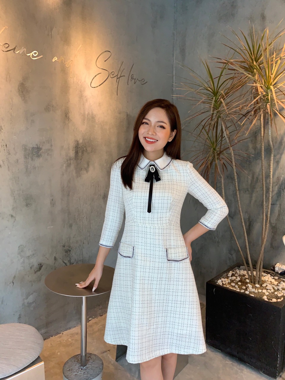 Dạ tweed là gì Top 20 mẫu váy đầm dạ tweed set dạ tweed sang chảnh   Cardina