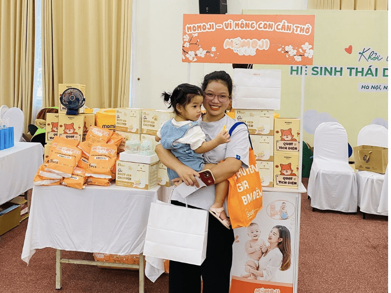 Bỉm Momoji Air Dry được nhiều mẹ bỉm tin dùng 