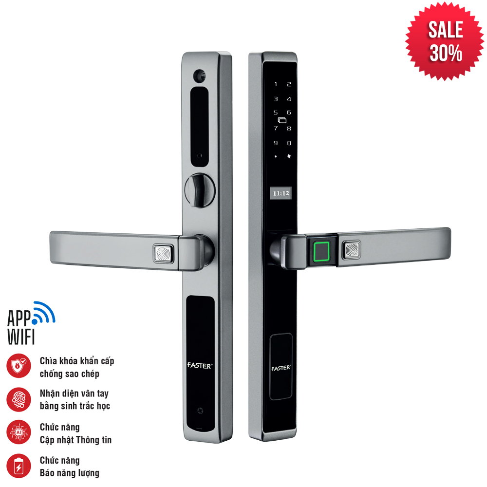 Khóa Faster cửa nhôm FS6900 Grey